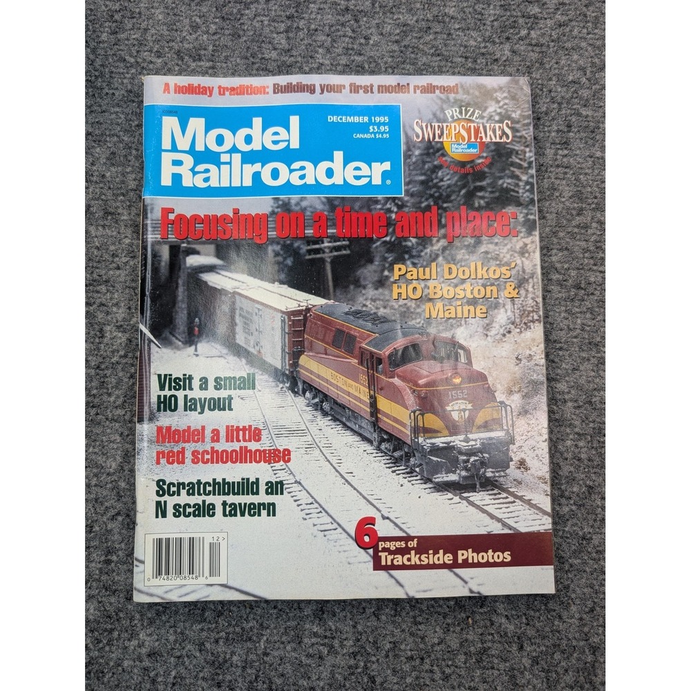 Model Railroader December 1995 Magazineโ Kalmbach Illustrated Model Railroading